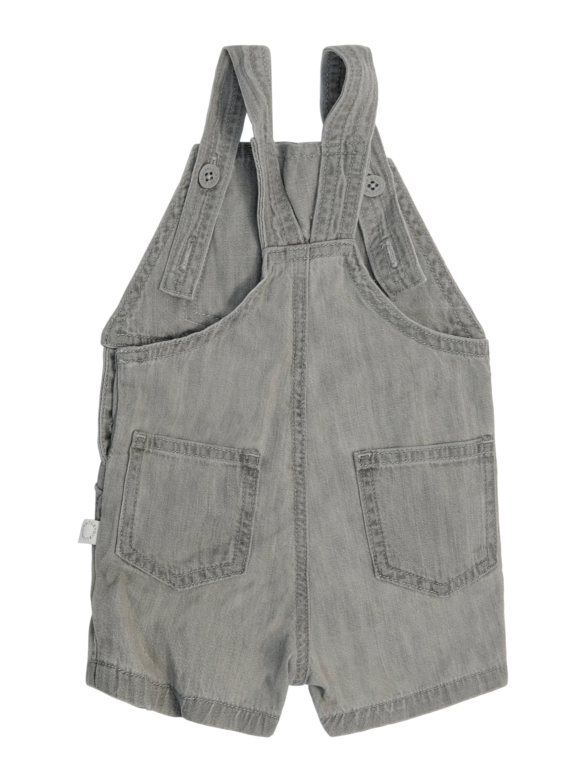 Salopette per neonato Stella McCartney Kids grigia con stampa grafica musicale TYA502 Z0522 909 STELLA McCARTNEY KIDS