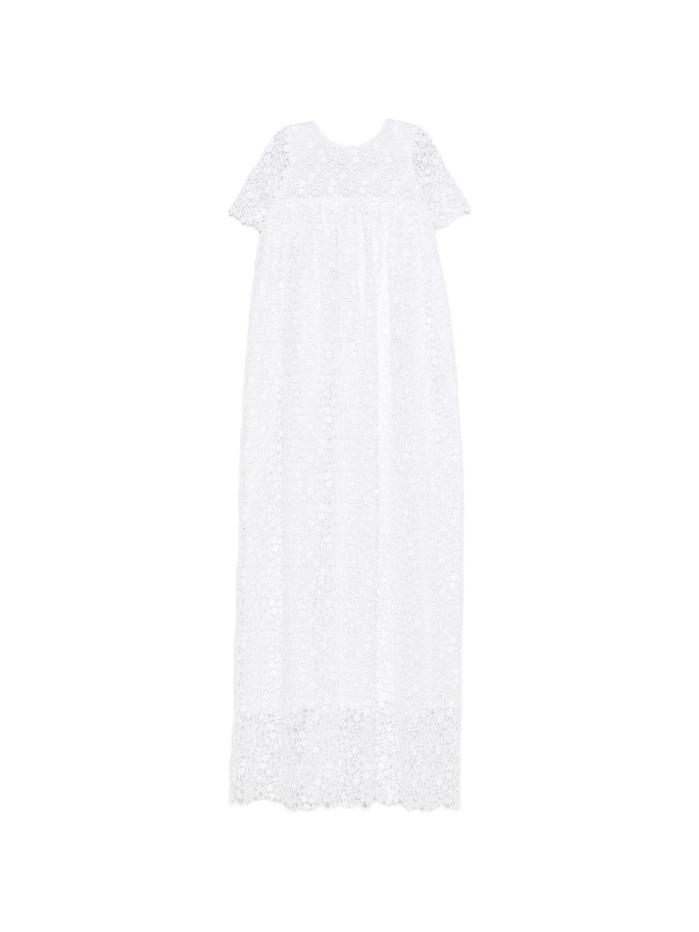 Abito battesimale per neonata Jesurum Baby bianco in pizzo - Rubino Kids