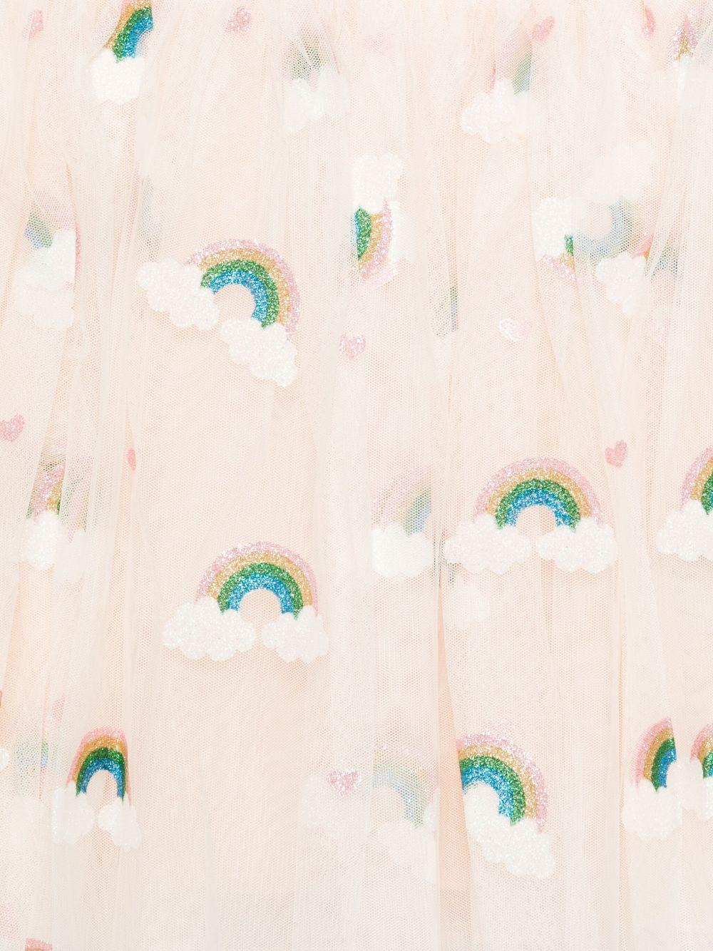 Abito in tulle per bambina Konges Sløjd rosa con decorazione - Rubino Kids