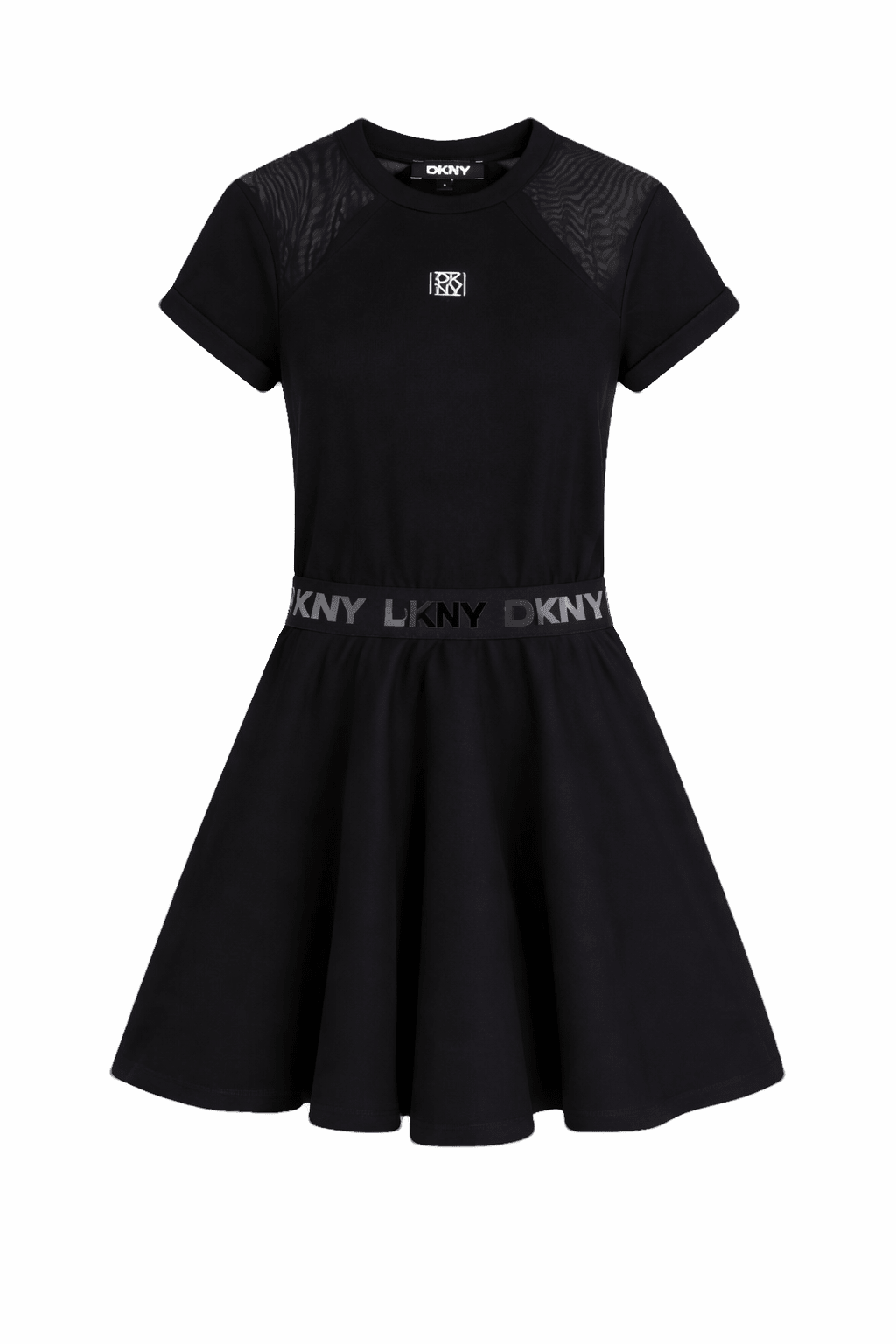 Abito per bambina Dkny Kids nero a trapezio - Rubino Kids
