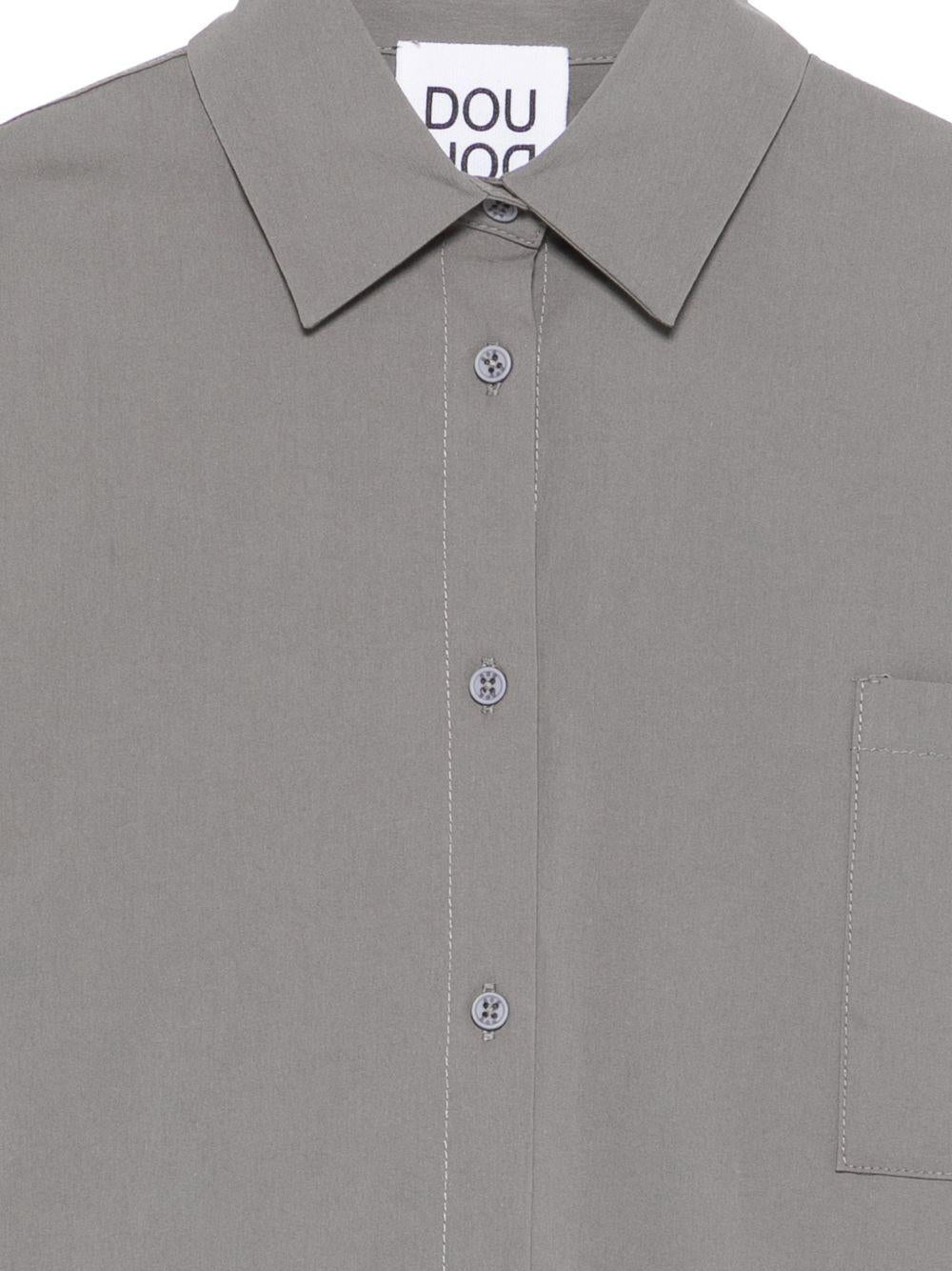 Abito per bambina Douuod Kids grigio con colletto e tasca - Rubino Kids