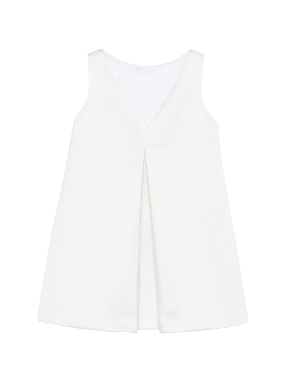 Abito per bambina Elisabetta Franchi La Mia Bambina bianco a trapezio - Rubino Kids