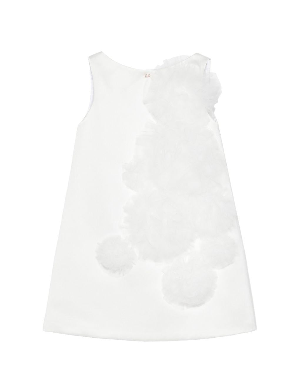 Abito per bambina Elisabetta Franchi La Mia Bambina bianco a trapezio - Rubino Kids