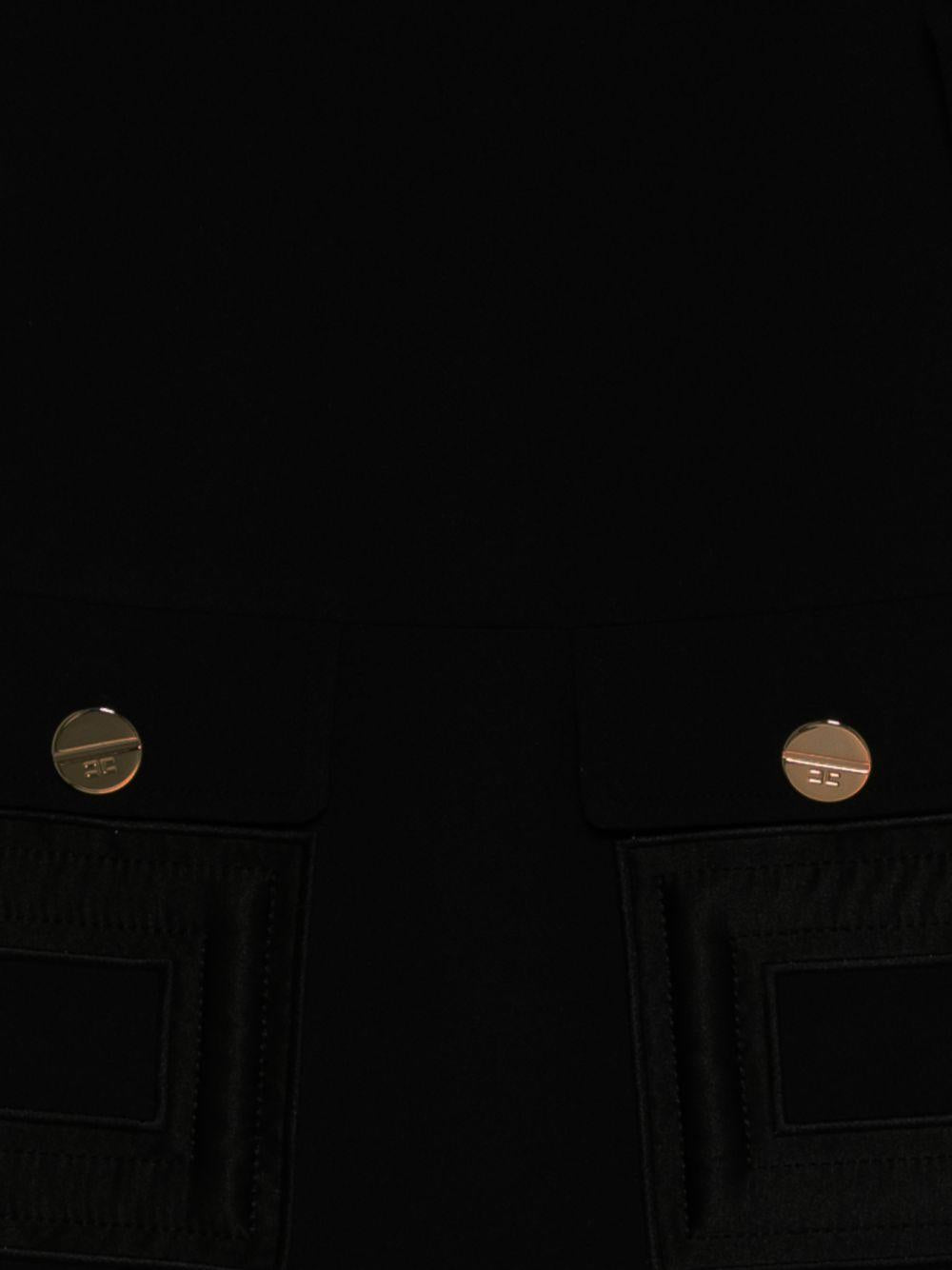 Abito per bambina Elisabetta Franchi La Mia Bambina nero con tasche a patta - Rubino Kids