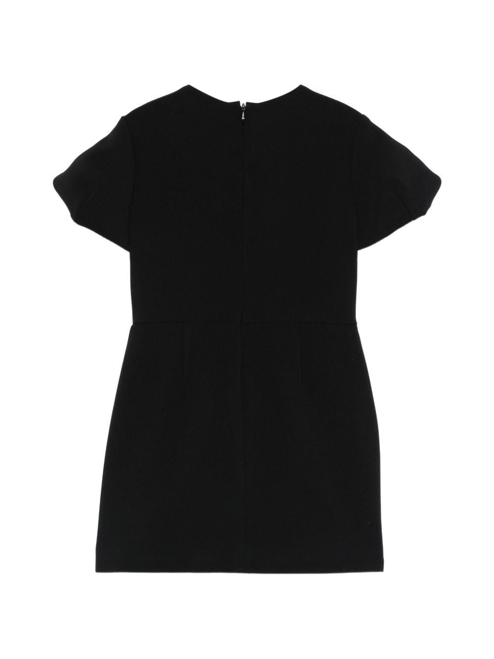 Abito per bambina Elisabetta Franchi La Mia Bambina nero con tasche a patta - Rubino Kids