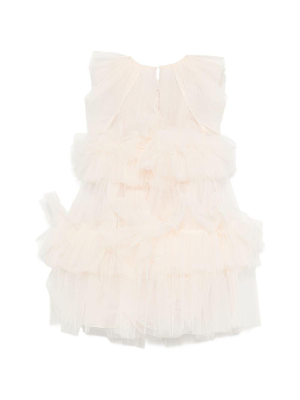 Abito per bambina Fendi Kids rosa con ruches - Rubino Kids