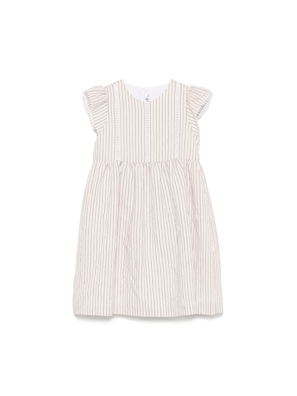 Abito per bambina Il Gufo rosa con motivo a righe verticali - Rubino Kids