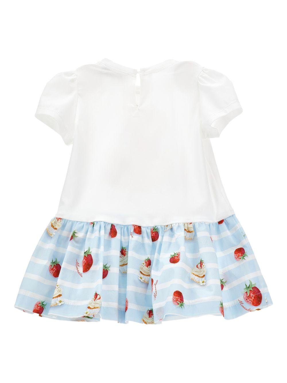 Abito per bambina Monnalisa x Disney multicolore con motivo a righe - Rubino Kids