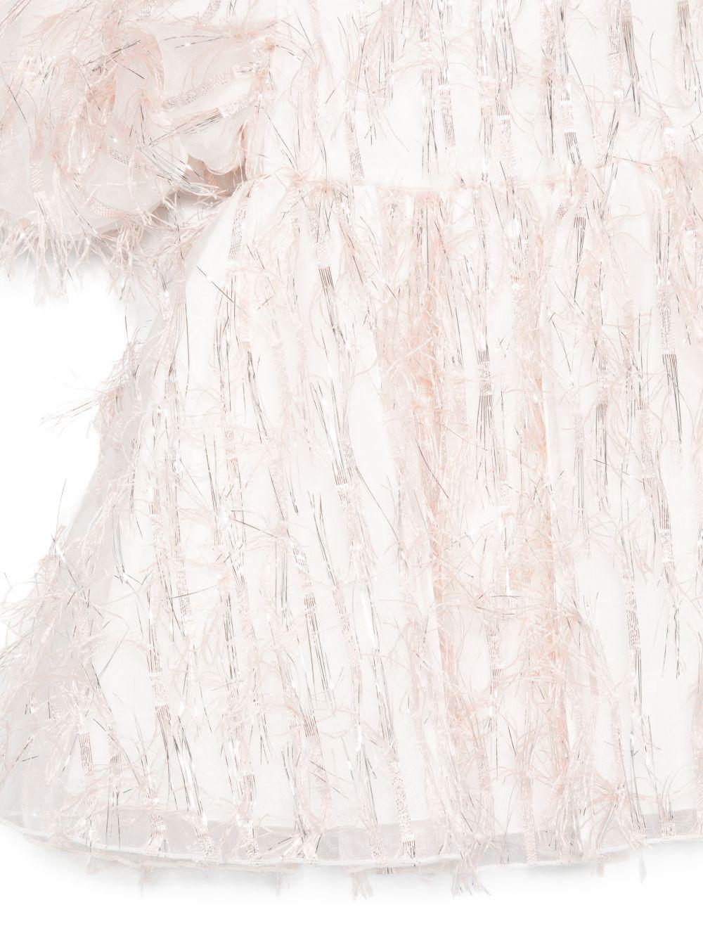 Abito per neonata Alapage rosa con dettagli frange - Rubino Kids