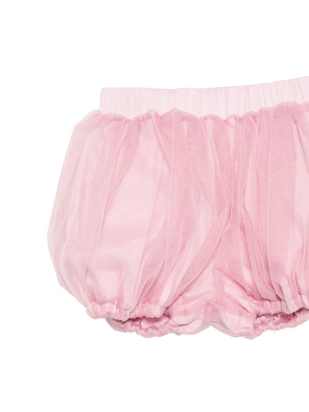 Abito per neonata Alapage rosa con maniche a sbuffo - Rubino Kids