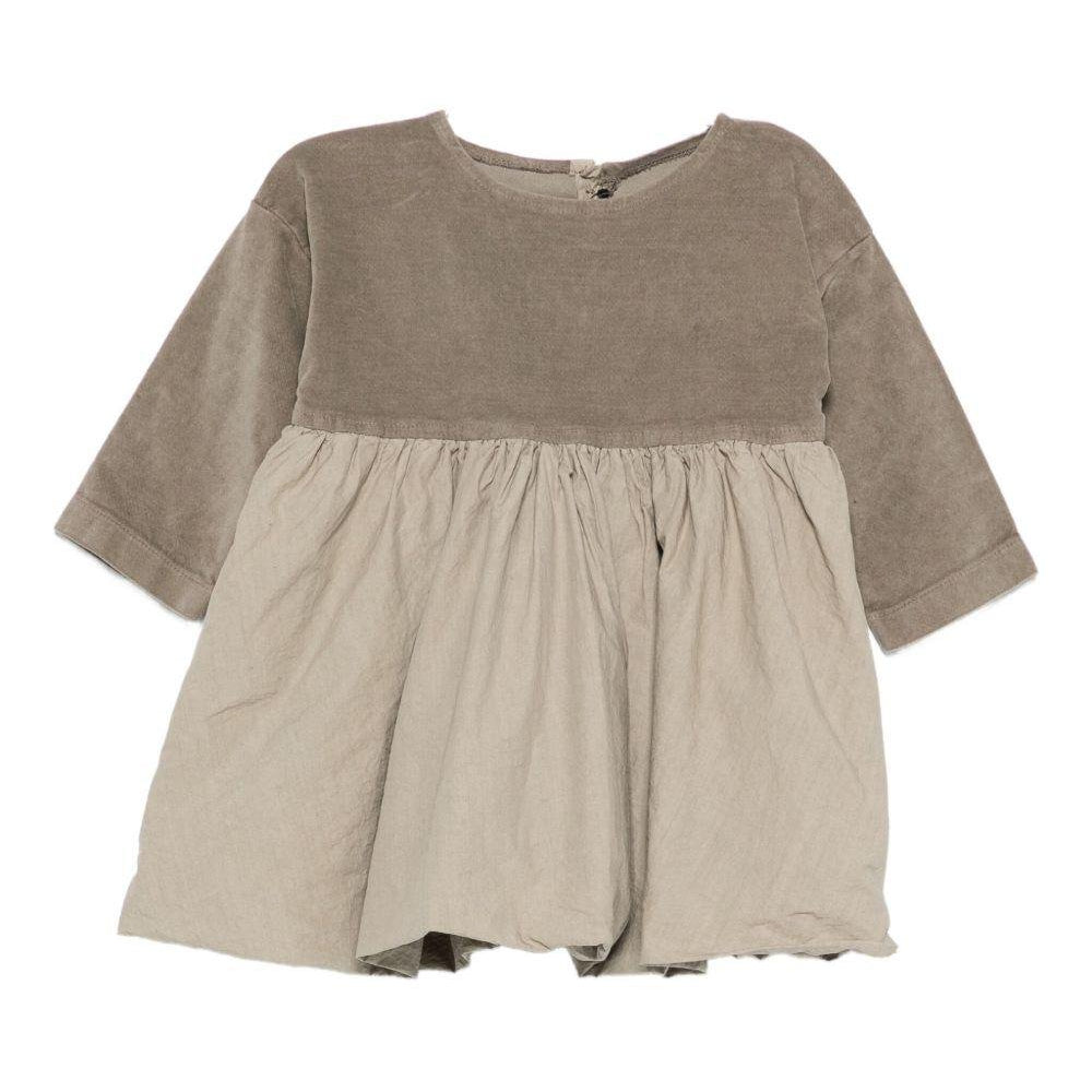 Abito per neonata Album Di Famiglia Kids beige con modello a pannelli - Rubino Kids