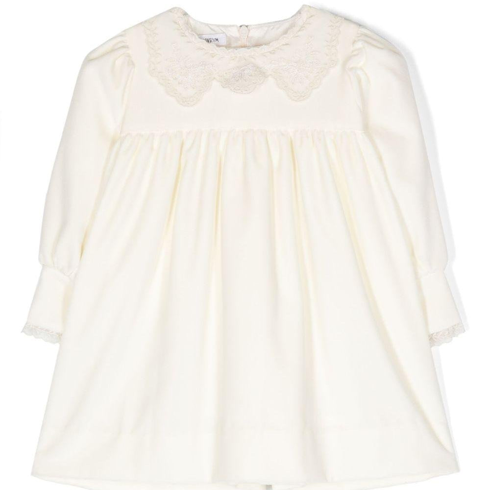 Abito per neonata JESURUM BABY Cadoro bianco con colletto ricamato - Rubino Kids