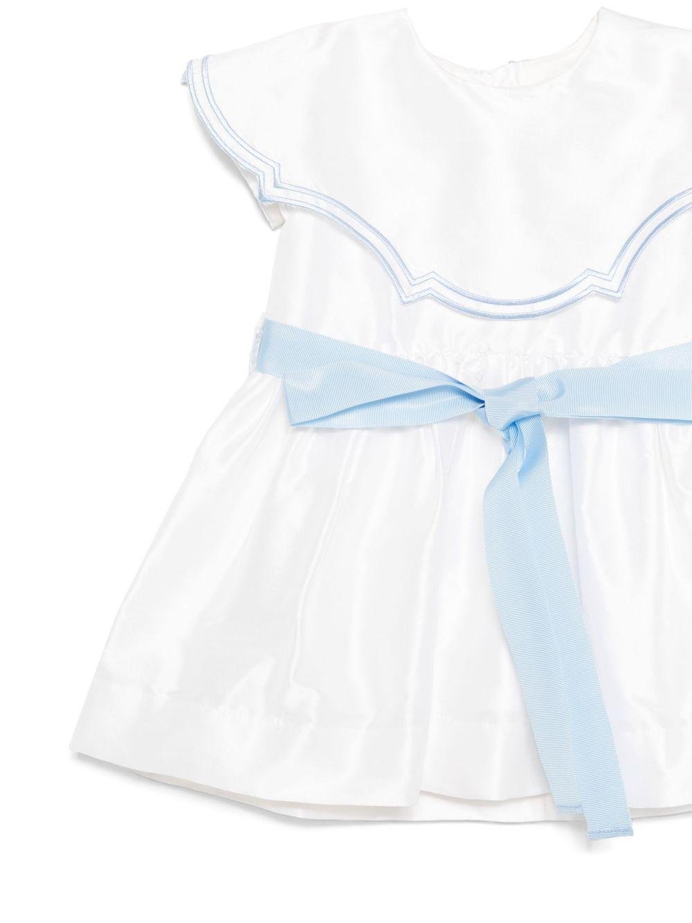 Abito per neonata JESURUM BABY Elettra bianco con dettaglio fiocco - Rubino Kids