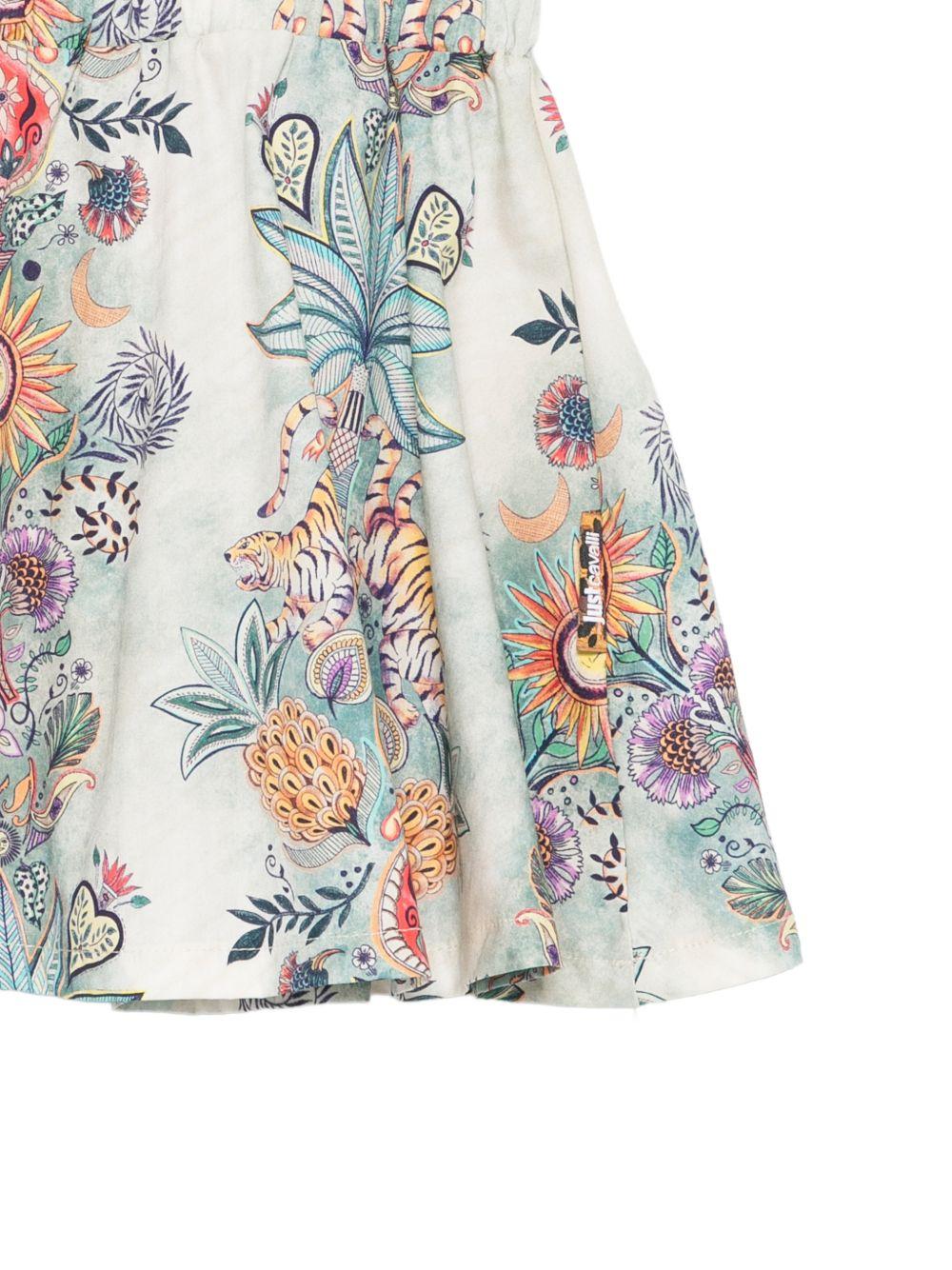 Abito per neonata Just Cavalli Kids multicolore con stampa grafica - Rubino Kids