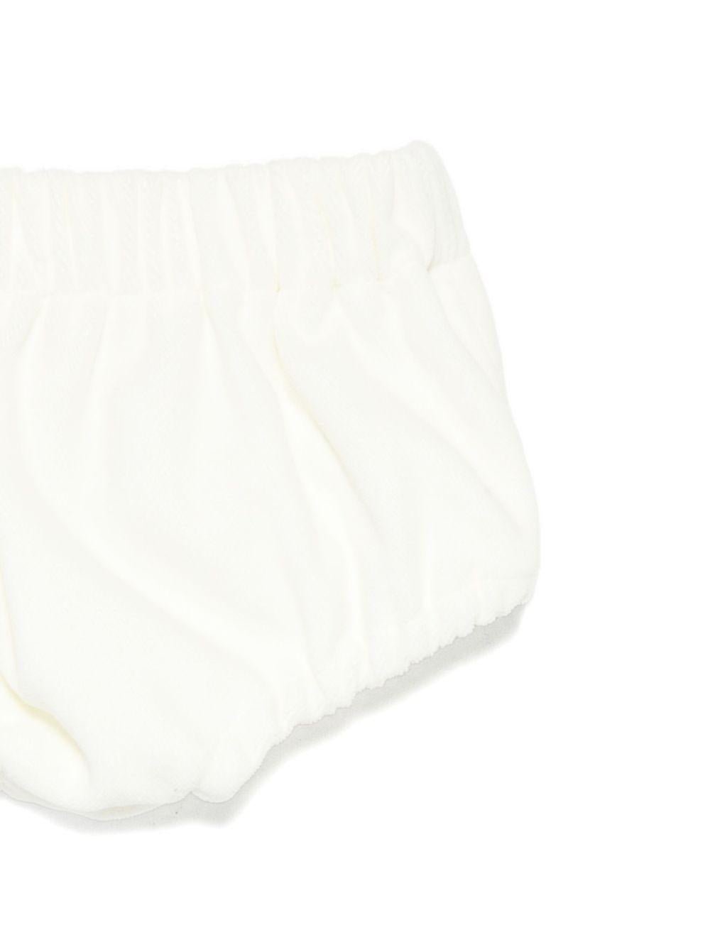 Abito per neonata La Stupenderia bianco con colletto arricciato - Rubino Kids