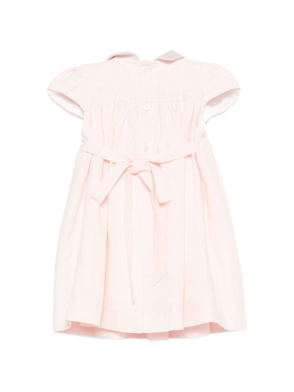 Abito per neonata La Stupenderia rosa con decorazione fiocchi - Rubino Kids