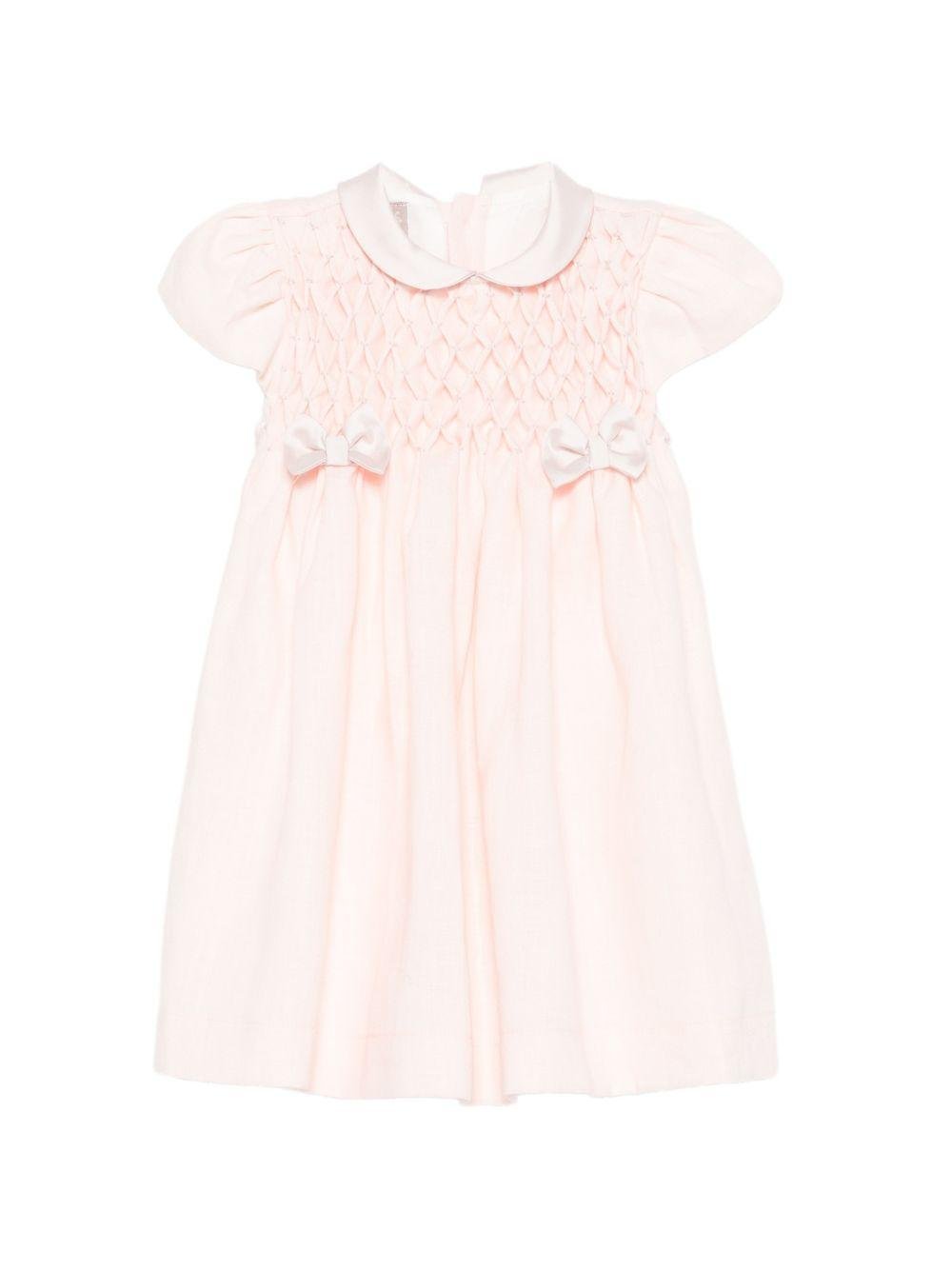 Abito per neonata La Stupenderia rosa con decorazione fiocchi - Rubino Kids