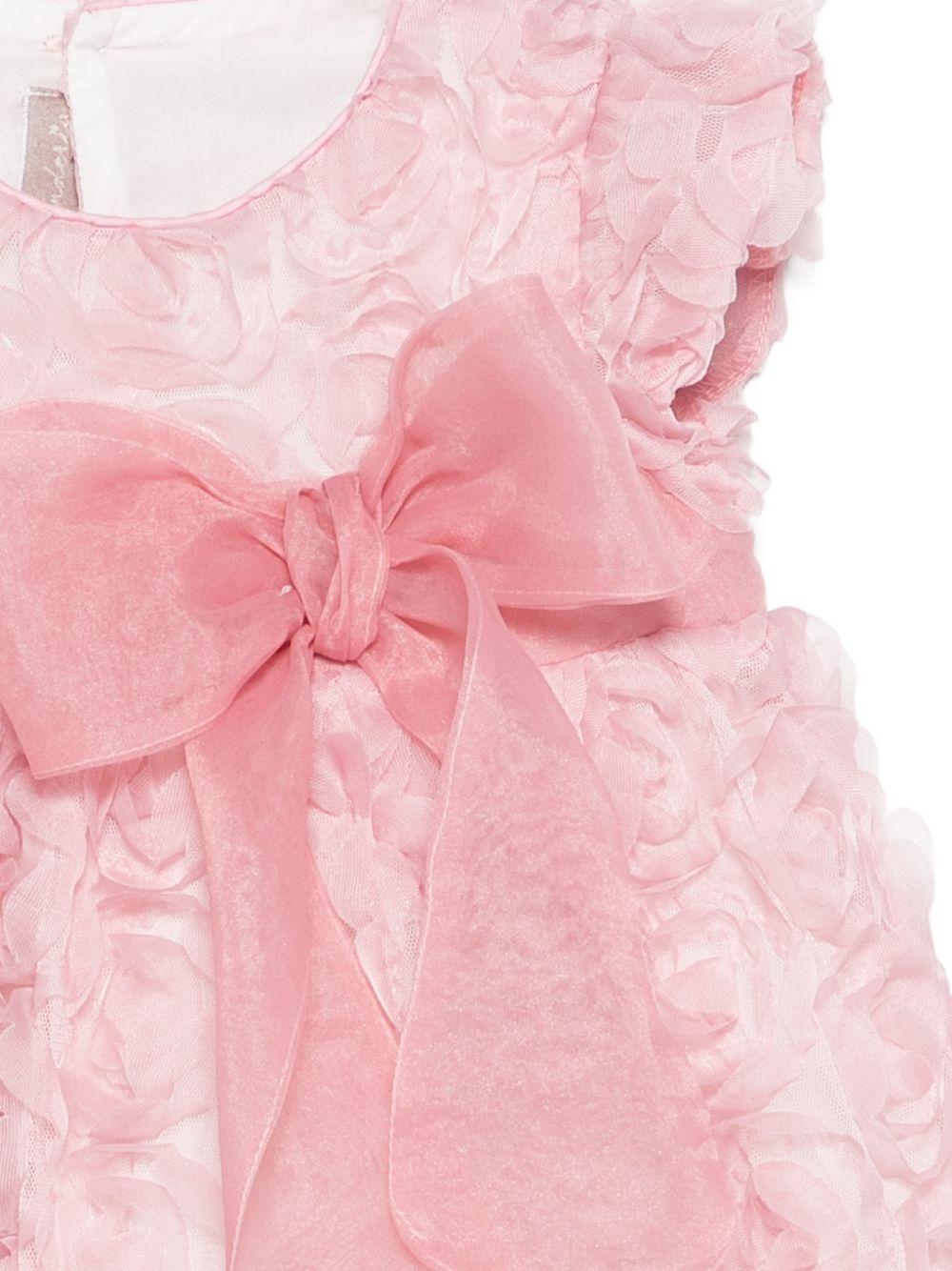 Abito per neonata La Stupenderia rosa con dettaglio fiocco - Rubino Kids