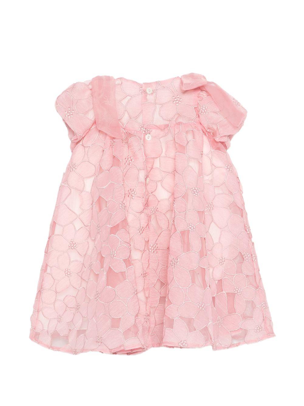 Abito per neonata La Stupenderia rosa con dettaglio fiocco - Rubino Kids