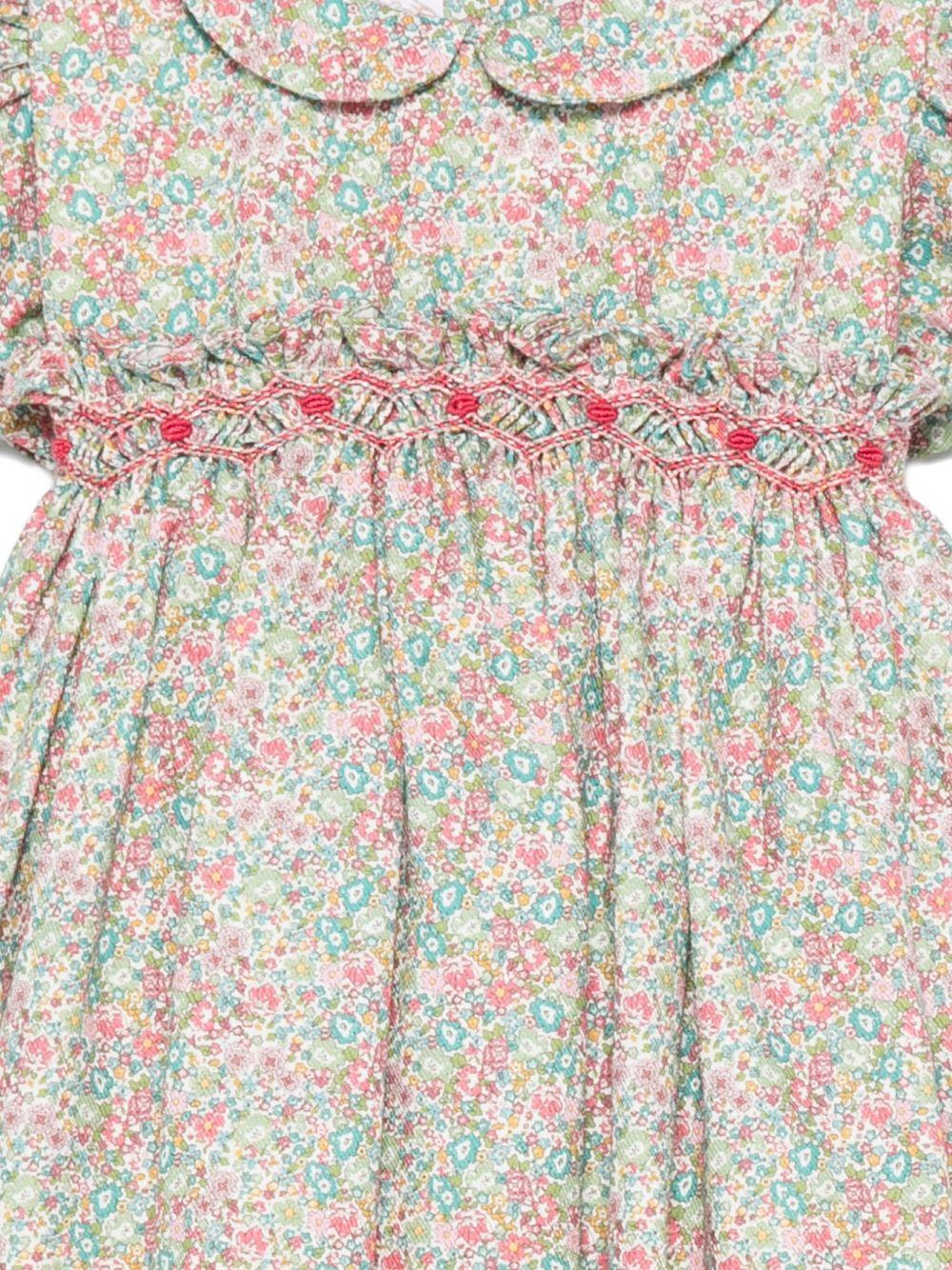 Abito per neonata Mariella Ferrari multicolore con stampa floreale - Rubino Kids