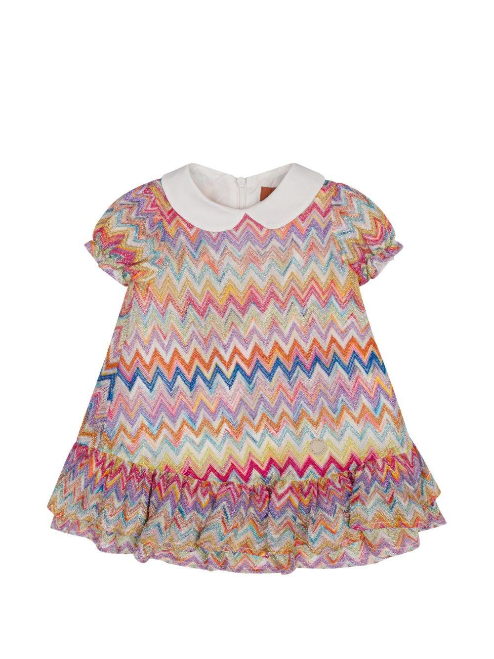 Abito per neonata Missoni Kids multicolore con ruches - Rubino Kids