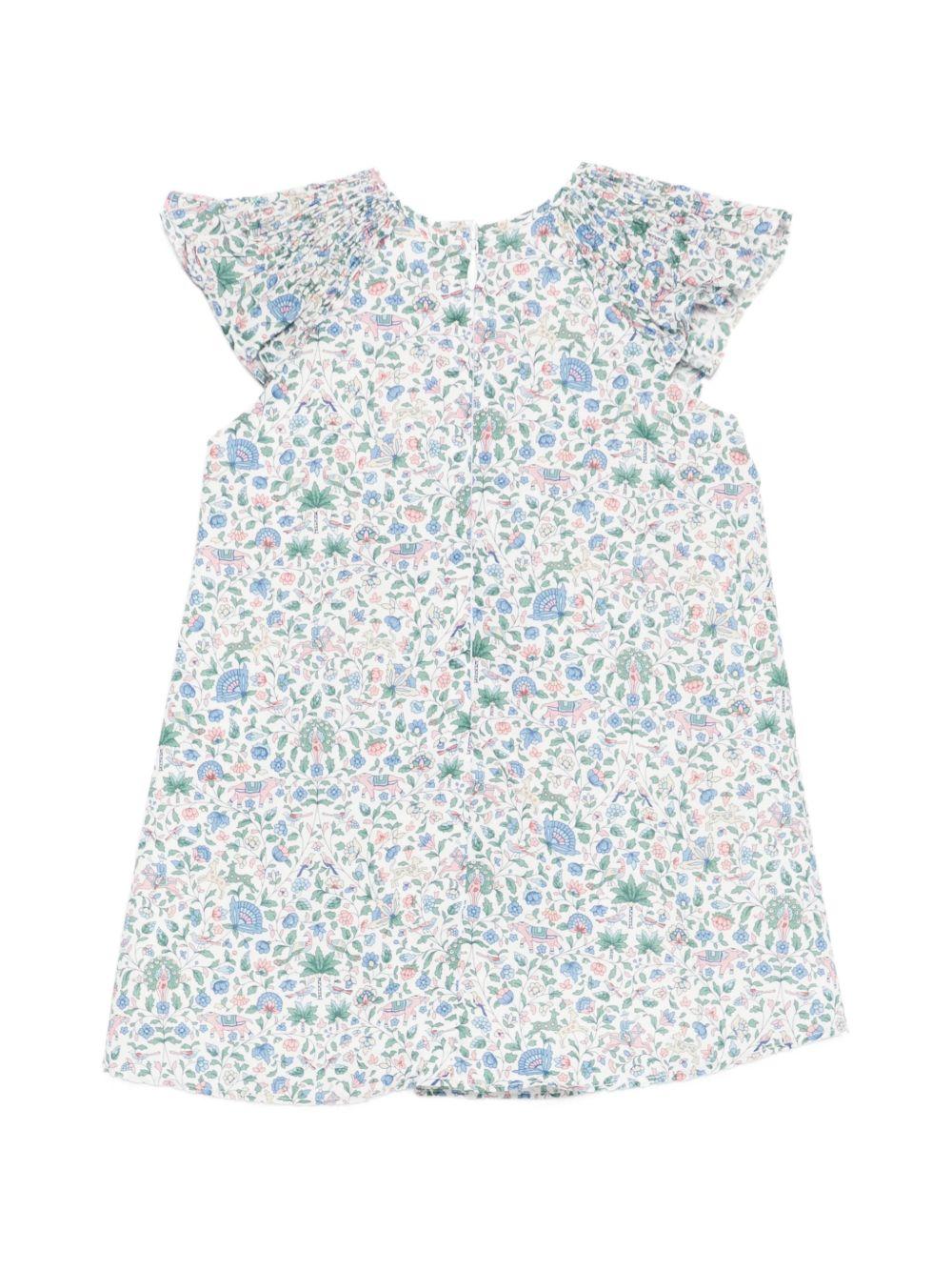 Abito per neonata Tartine & Chocolat multicolor a fiori con ruches - Rubino Kids