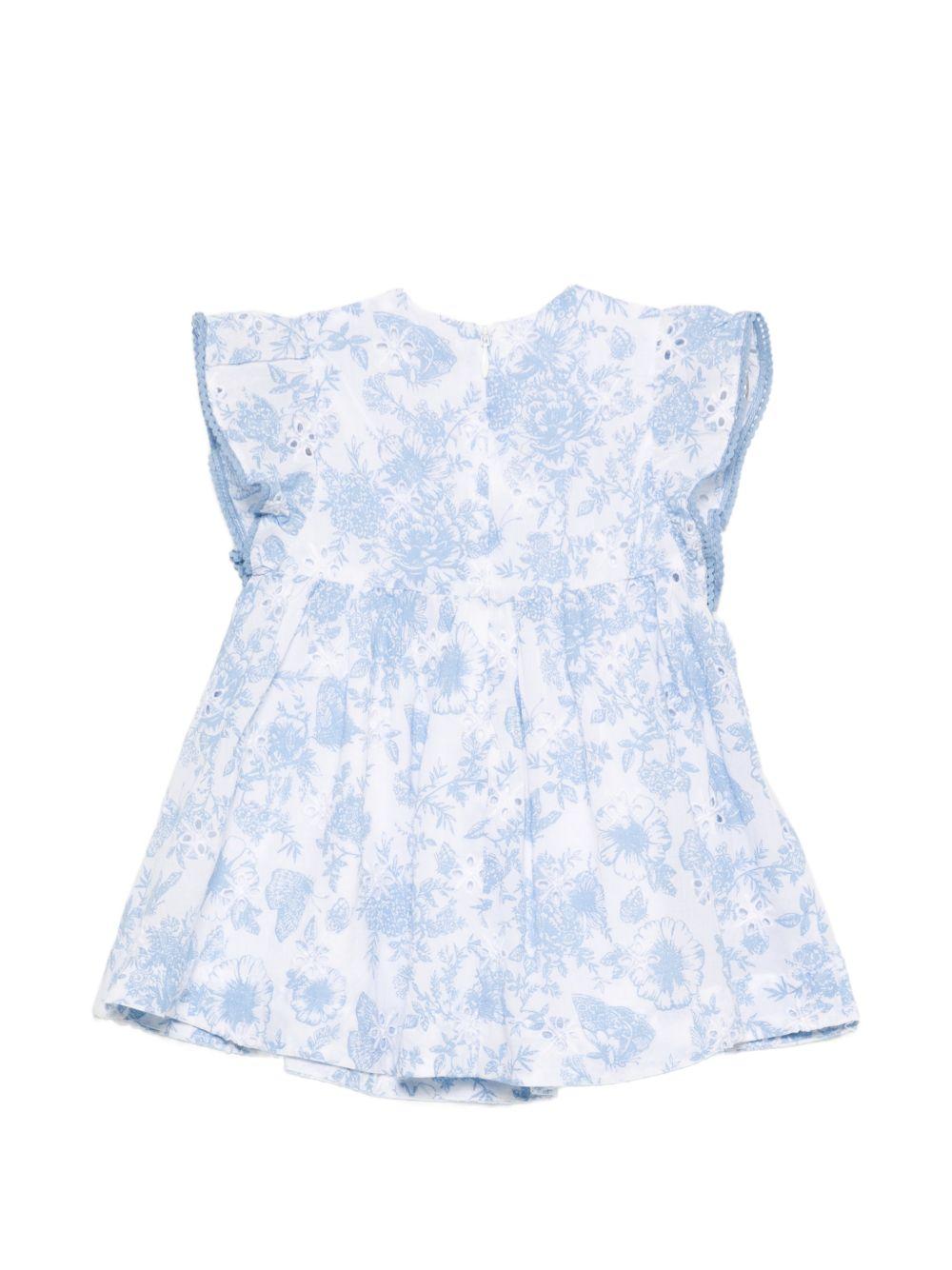 Abito per neonata Tartine & Chocolat multicolore a fiori con ruches - Rubino Kids