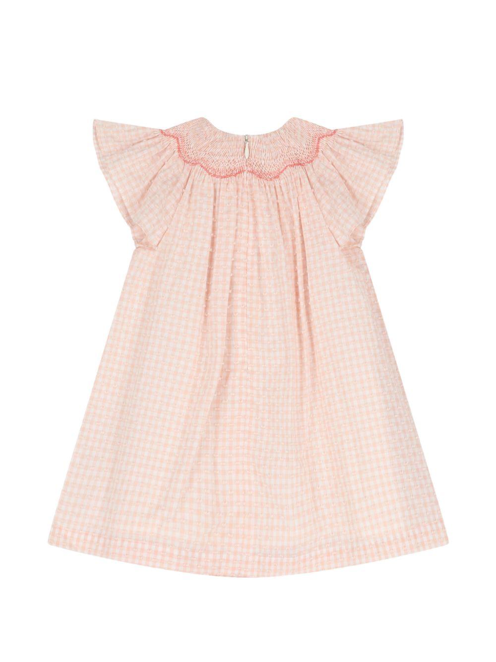 Abito per neonata Tartine et Chocolat rosa con motivo a quadri - Rubino Kids