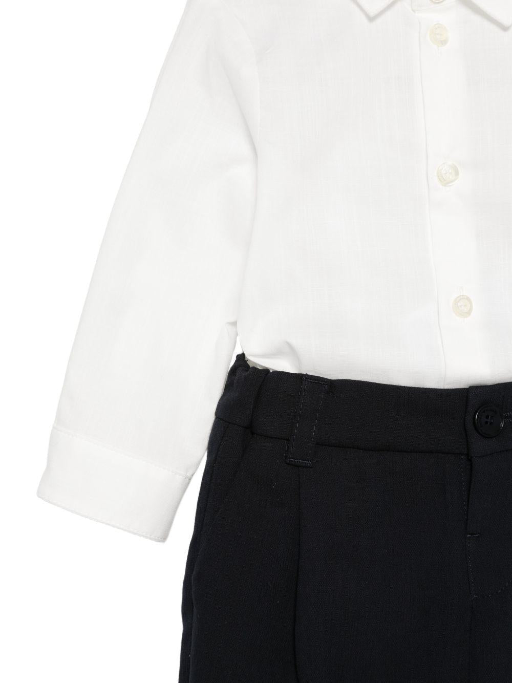 Abito per neonato Emporio Armani Kids blu con bottoni - Rubino Kids