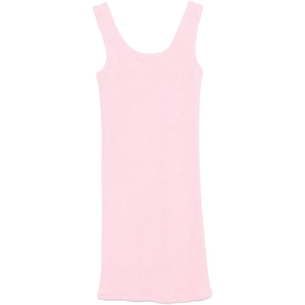 Abito Taina W per bambina MC2 Saint Barth Kids rosa con scollo rotondo - Rubino Kids