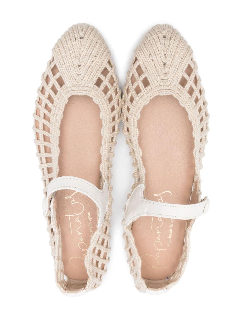 Ballerine in pelle per bambina Eli1957 beige con cinturino - Rubino Kids