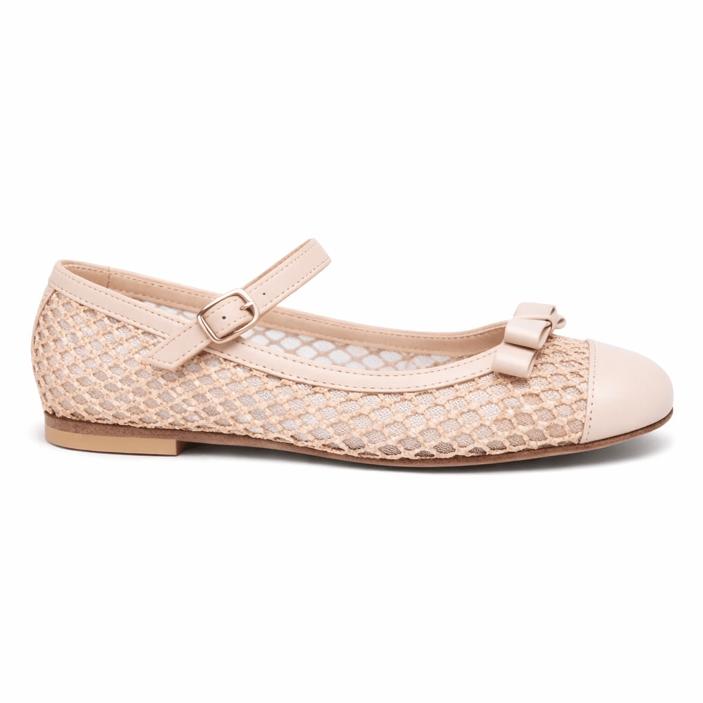 Ballerine per bambina Andrea Montelpare rosa con fiocco - Rubino Kids