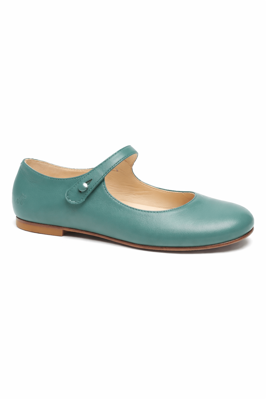 Ballerine per bambina Bonpoint verde con punta tonda - Rubino Kids