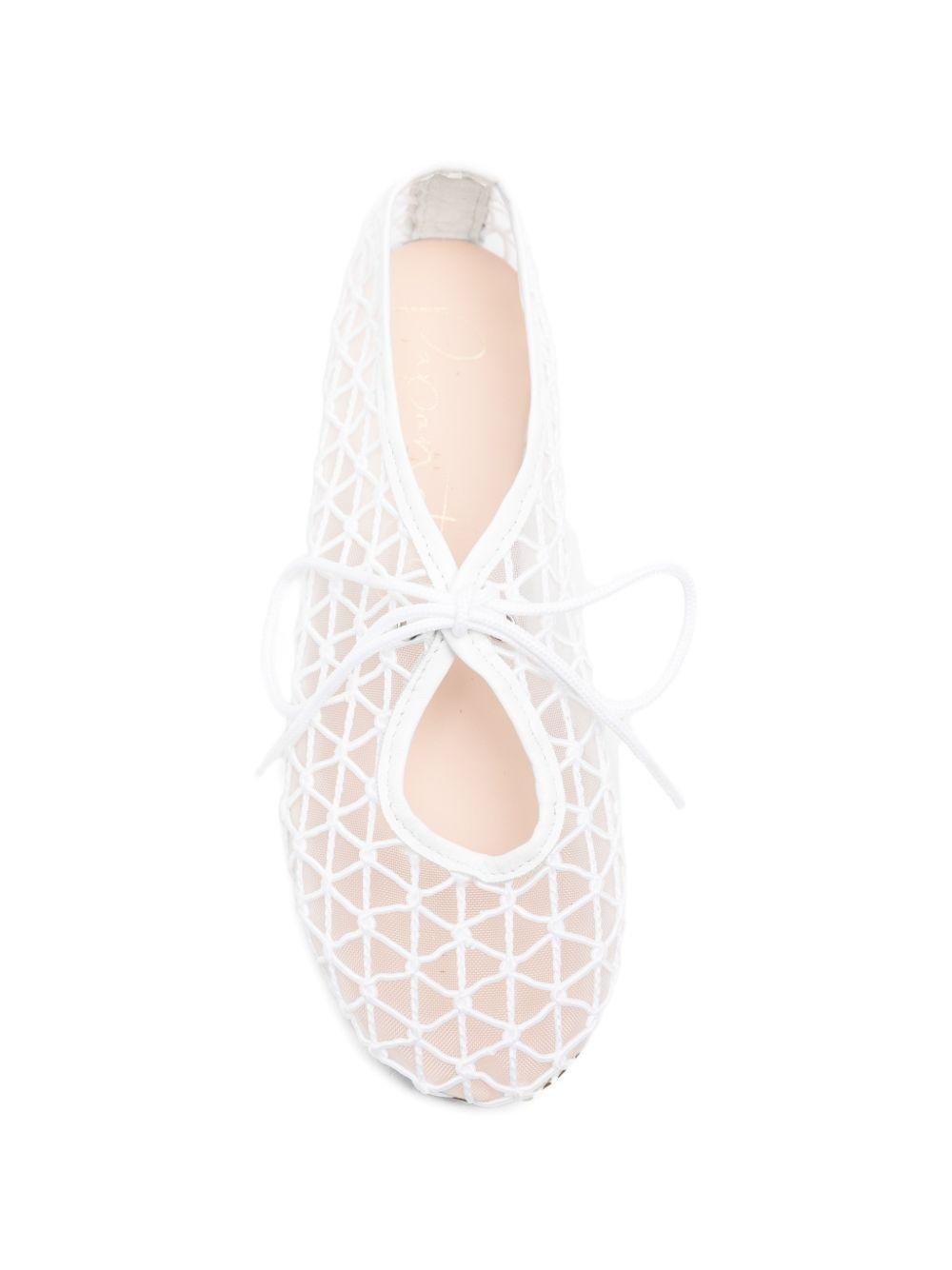 Ballerine per bambina Eli1957 bianche con design geometrico - Rubino Kids