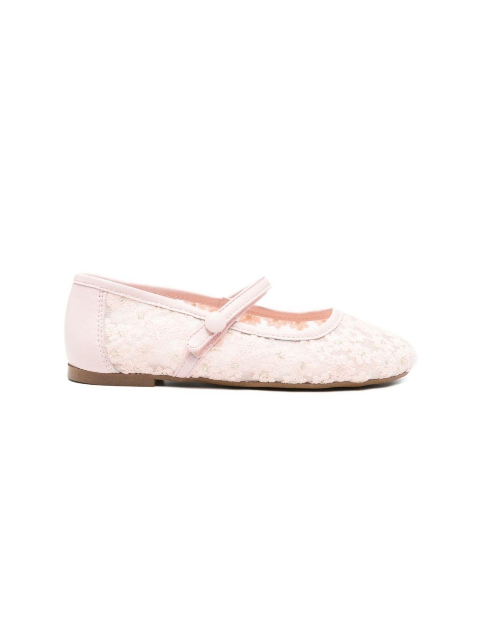 Ballerine per bambina Eli1957 rosa con ricamo floreale all - over - Rubino Kids
