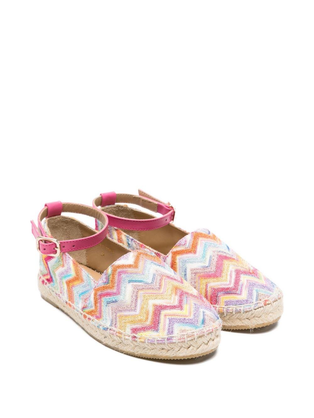 Ballerine per bambina Missoni Kids multicolore con motivo a zig zag - Rubino Kids