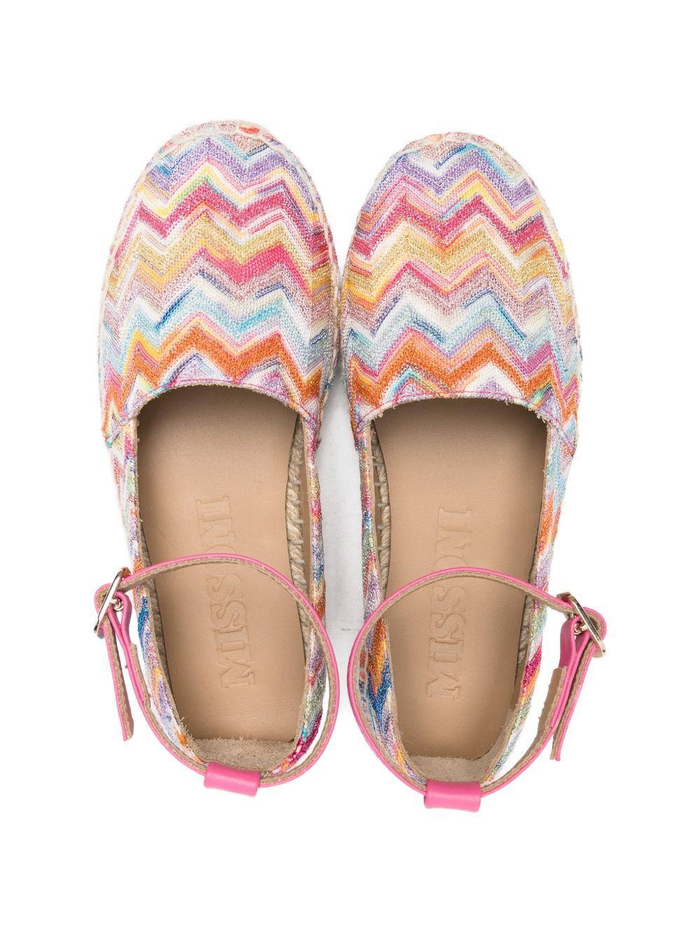 Ballerine per bambina Missoni Kids multicolore con motivo a zig zag - Rubino Kids