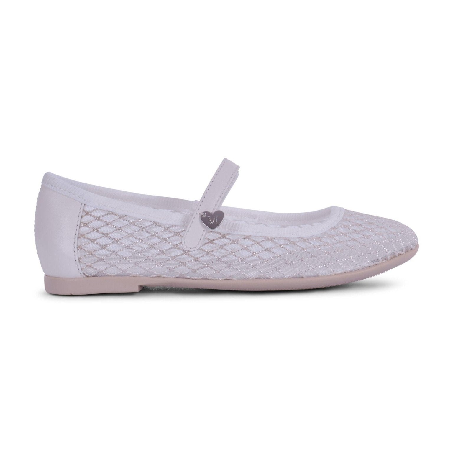 Ballerine per bambina Monnalisa bianche con chiusura a strappo - Rubino Kids