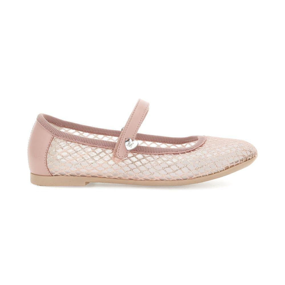 Ballerine per bambina Monnalisa rosa con applicazione cuore - Rubino Kids