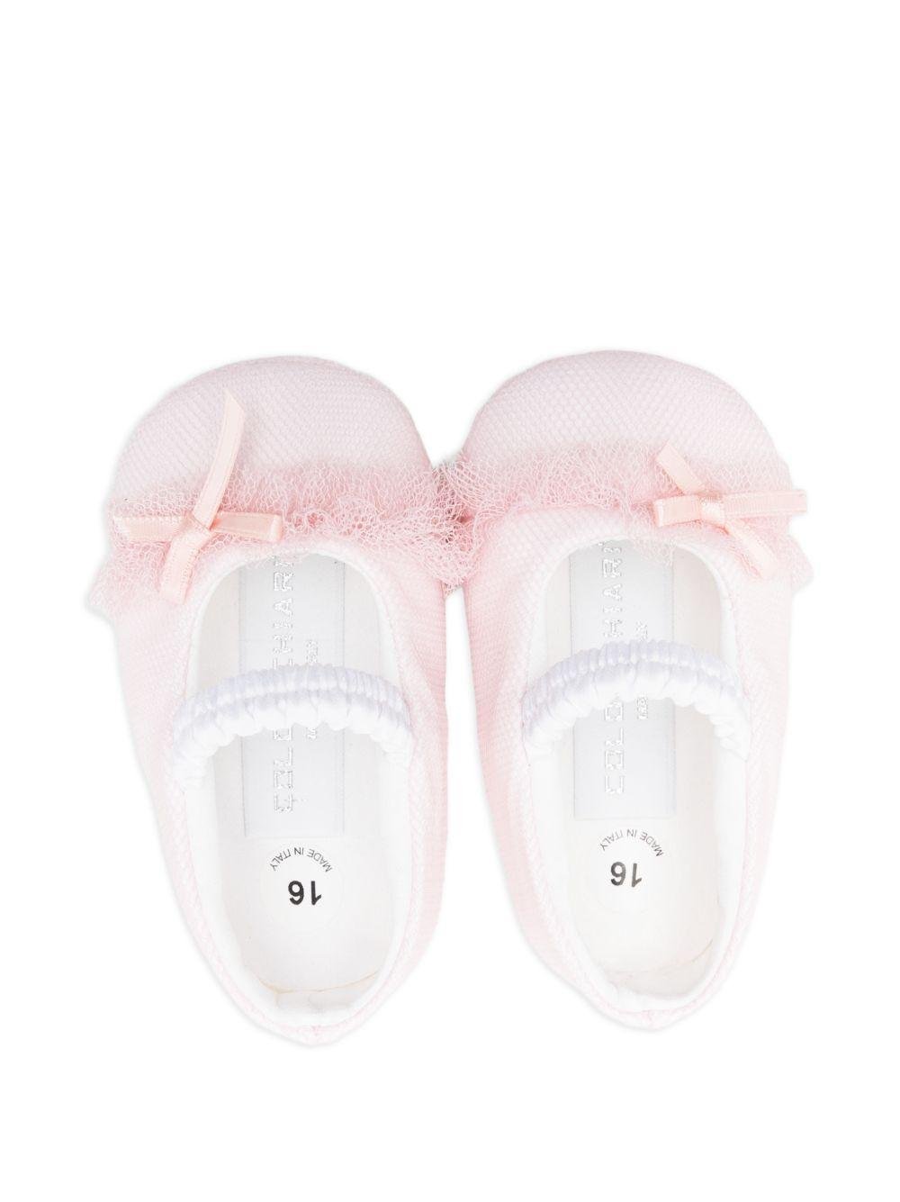 Ballerine per neonata Colorichiari rosa chiaro con fiocco - Rubino Kids