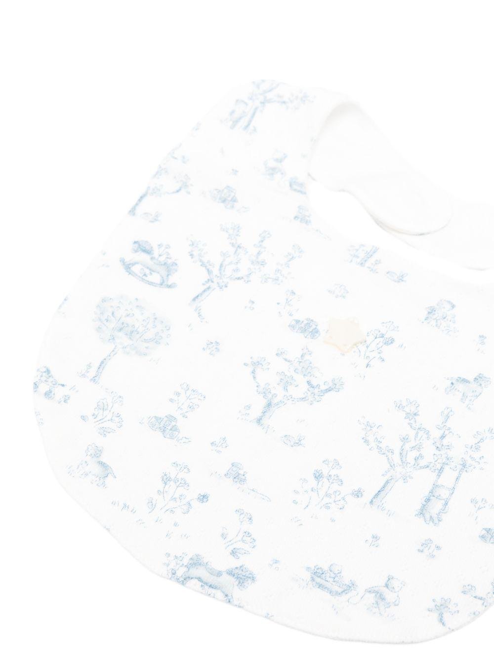 Bavaglino per neonati Tartine & Chocolat multicolore con stampa palme - Rubino Kids