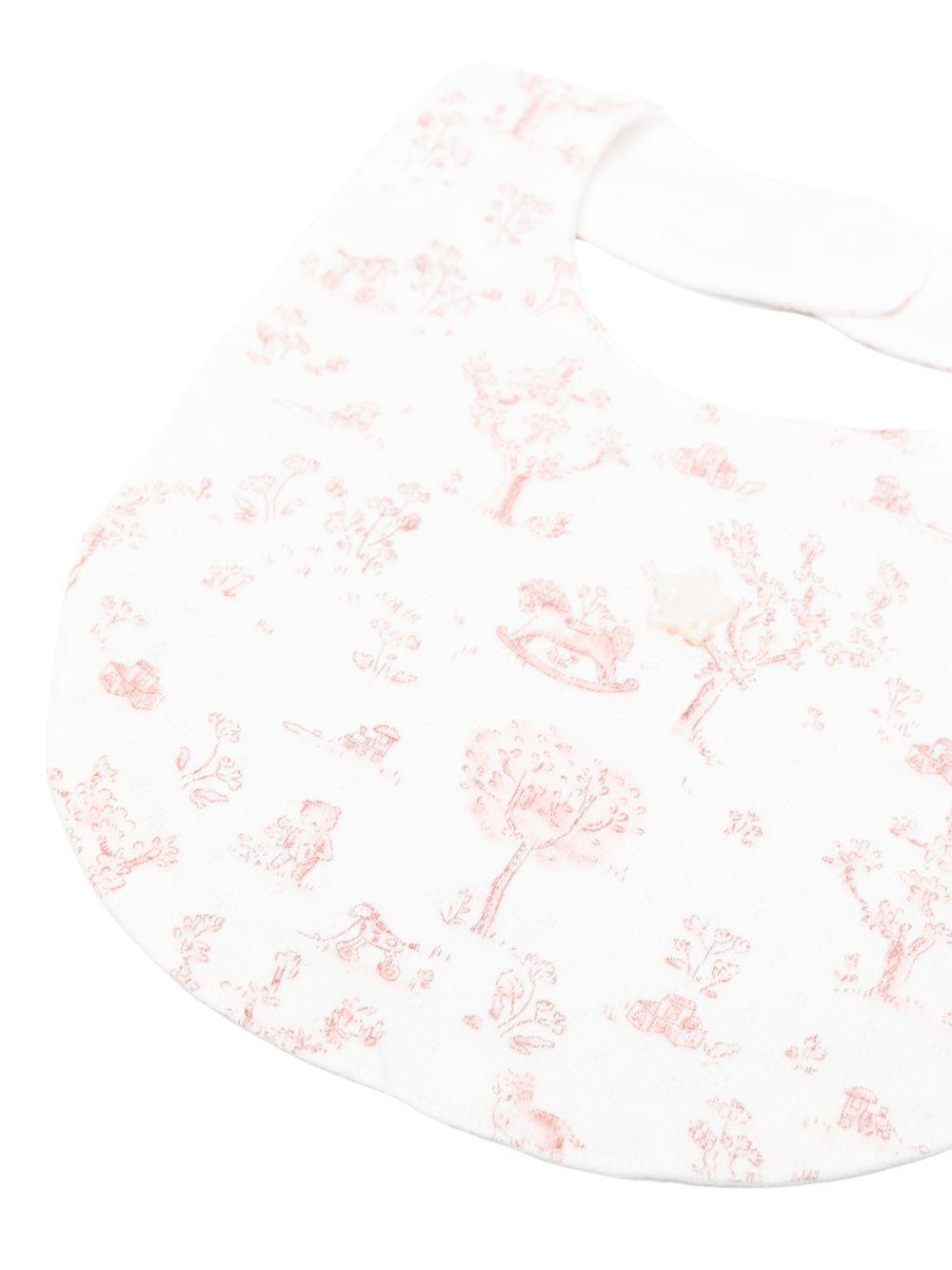 Bavaglino per neonati Tartine & Chocolat multicolore con stampa palme - Rubino Kids