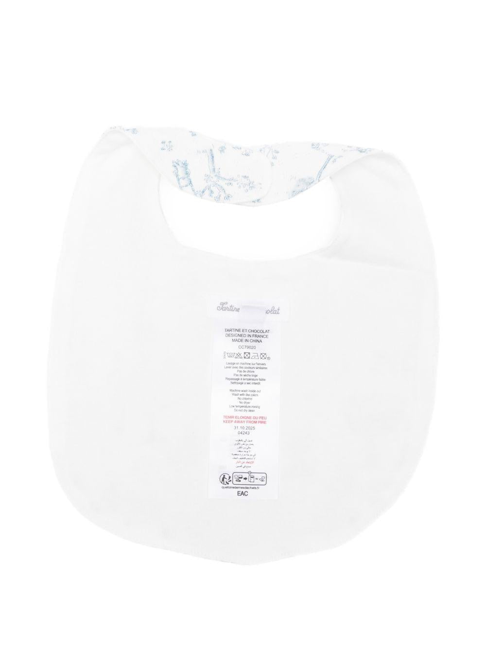 Bavaglino per neonati Tartine & Chocolat multicolore con stampa palme - Rubino Kids