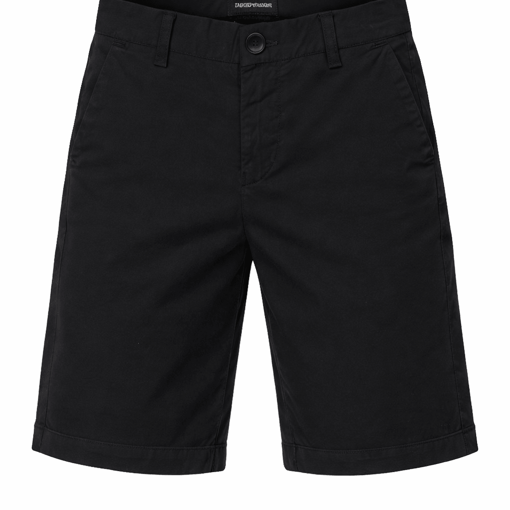 Bermuda per bambino Emporio Armani Kids blu con placca logo - Rubino Kids