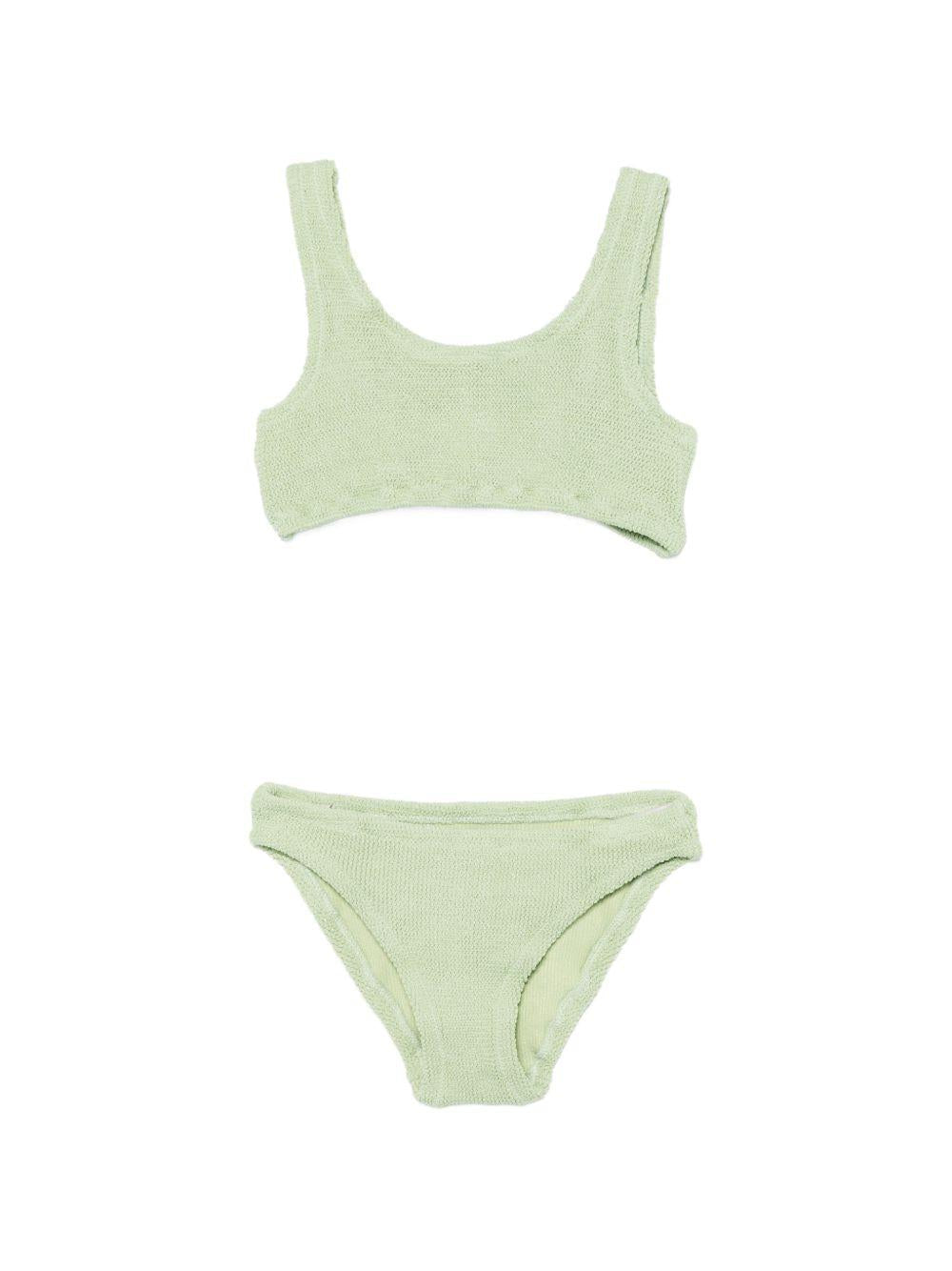 Bikini Baker W per bambina MC2 Saint Barth Kids verde testurizzato - Rubino Kids