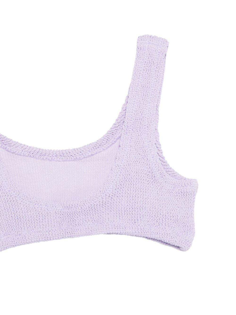 Bikini Baker W per bambina MC2 Saint Barth Kids viola testurizzato - Rubino Kids