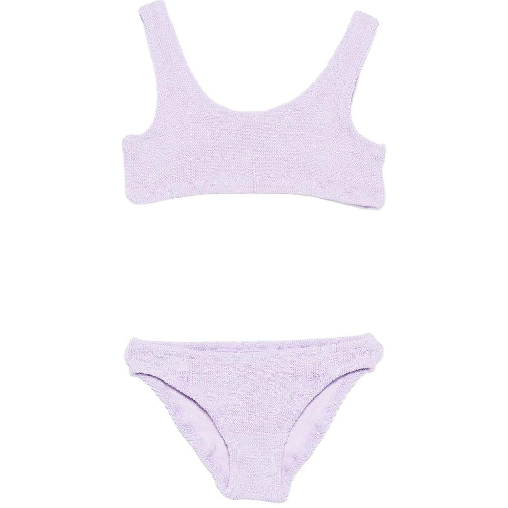 Bikini Baker W per bambina MC2 Saint Barth Kids viola testurizzato - Rubino Kids