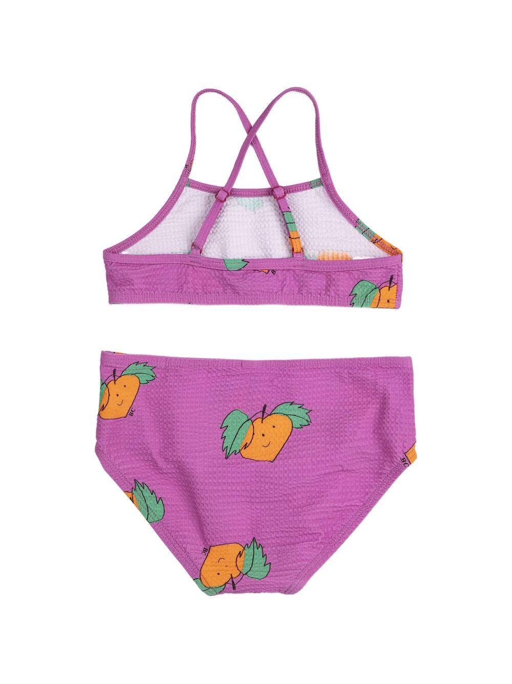 Bikini per bambina Bobo Choses fucsia con stampa grafica all - over - Rubino Kids