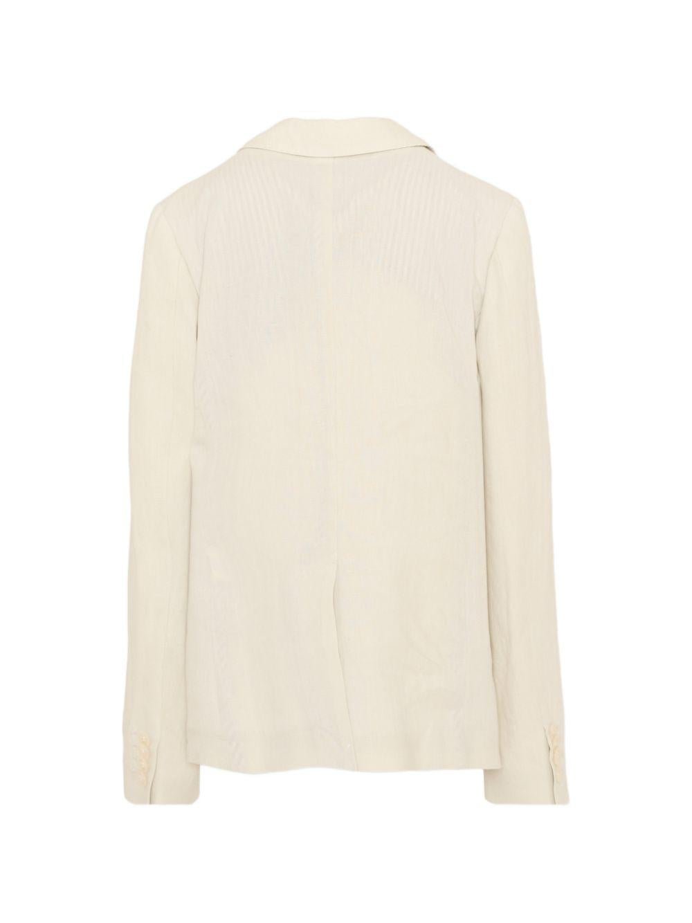 Blazer per bambino Dolce & Gabbana Kids beige con revers a lancia - Rubino Kids