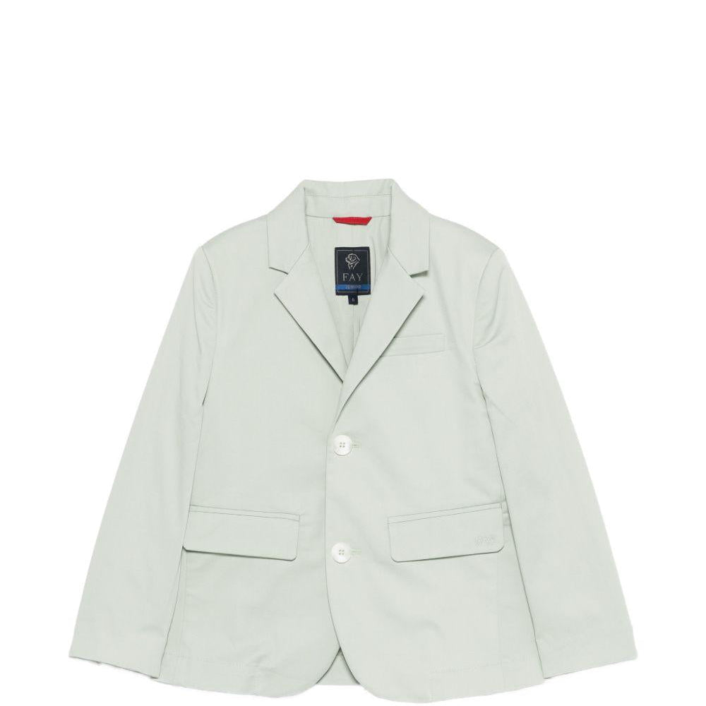 Blazer per bambino Fay Kids verde con revers classici - Rubino Kids